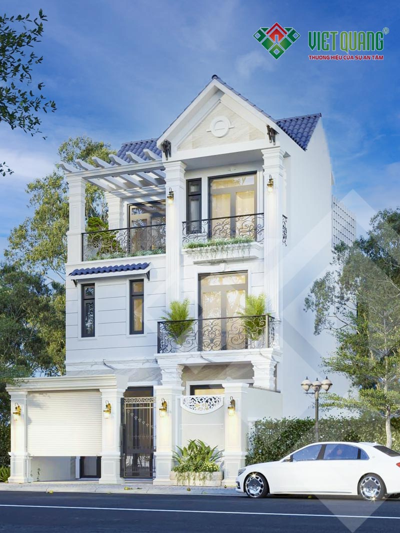 Mẫu nhà phố 3 tầng 6x15m tân cổ điển – câu chuyện tổ ấm của gia đình anh Toàn tại quận 12 