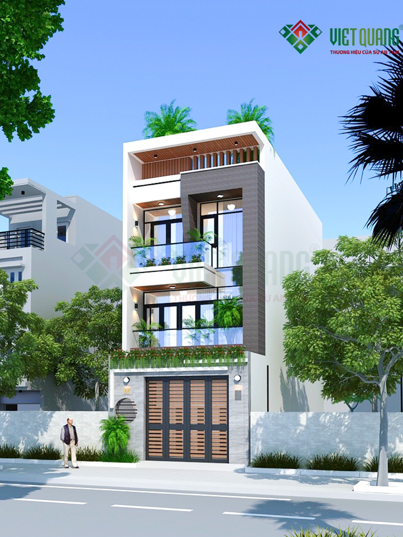 Mẫu Thiết Kế Nhà Phố 3 Tầng 5.5x17m nhà Chị Ngọc Tại Bình Dương 
