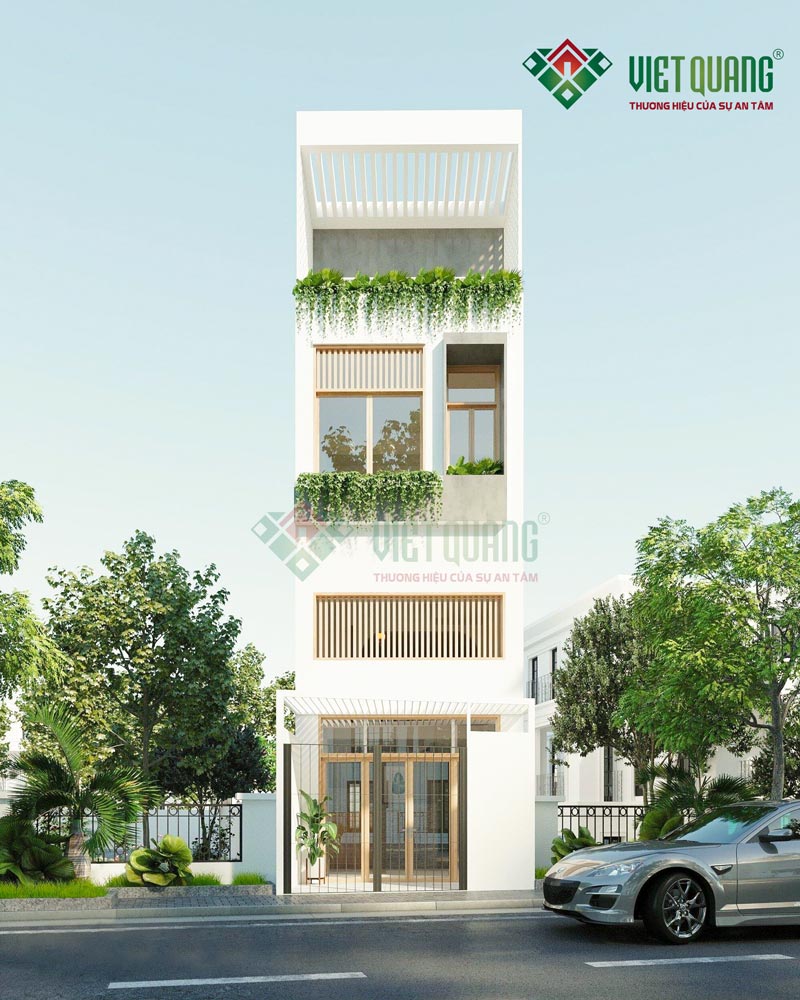 Mẫu nhà phố 1 trệt 1 lửng 2 lầu 3.7x12m – không gian sống tối giản, tinh tế và đầy ánh sáng tại Quận 11