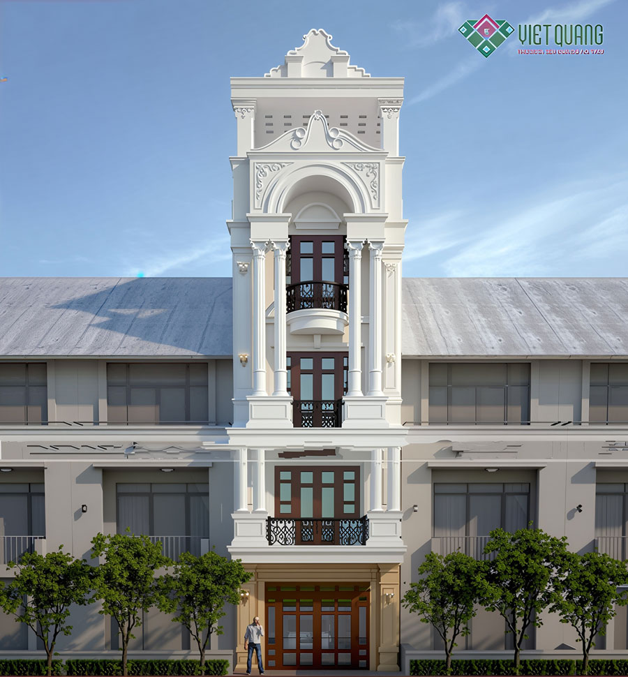 Mẫu nhà phố tân cổ điển 4 tầng 5x14m – Nơi dấu ấn sang trọng và hạnh phúc giao hòa 