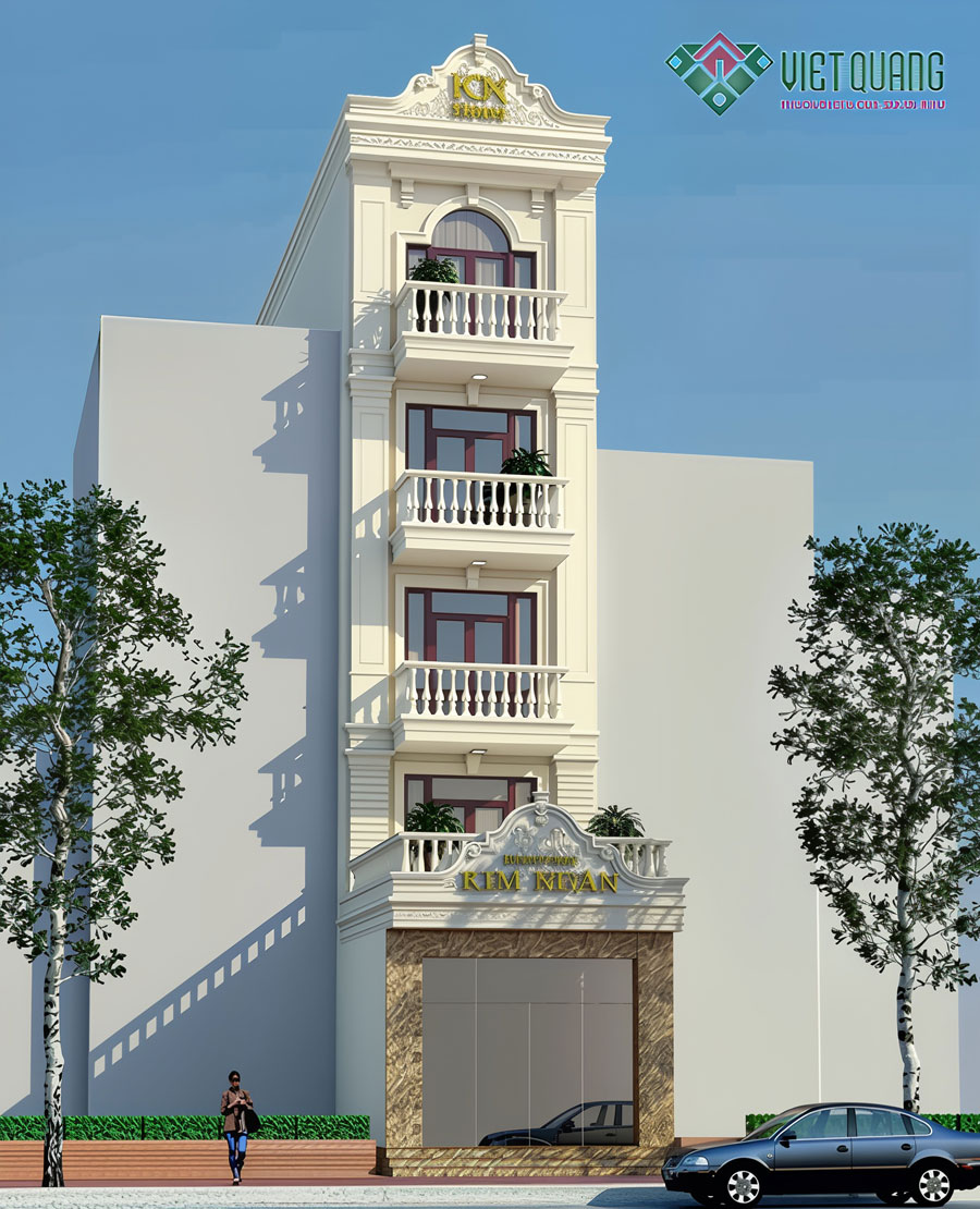 Nhà phố tân cổ điển 5 tầng 5x22m – Lựa chọn tối ưu giữa sang trọng và bền vững 