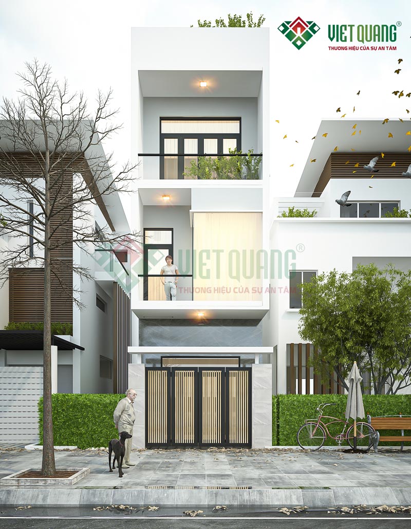 Mẫu Nhà Phố 3 Tầng 4x13m Hiện Đại – Kiến Tạo Không Gian Phong Thủy Hưng Vượng Cho Gia Đình Chị My