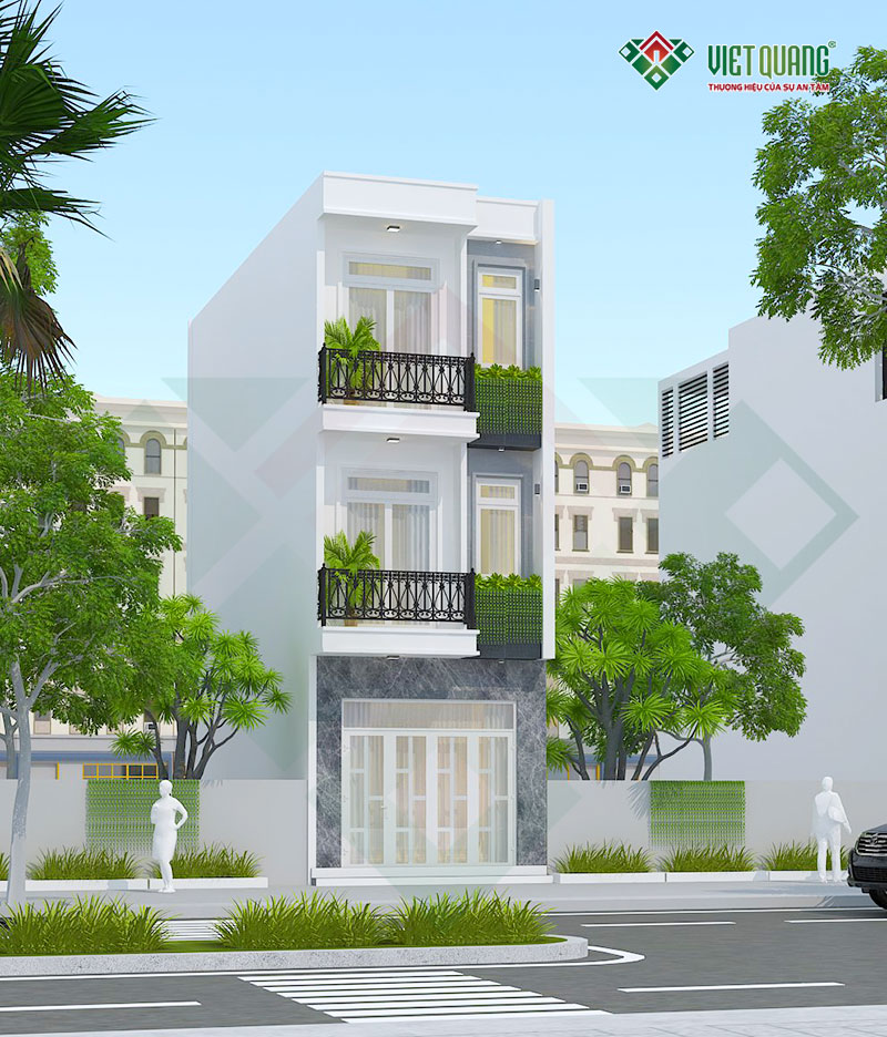 Mẫu nhà phố 3 tầng 3.5x11m – xu hướng kiến trúc hiện đại 2026 