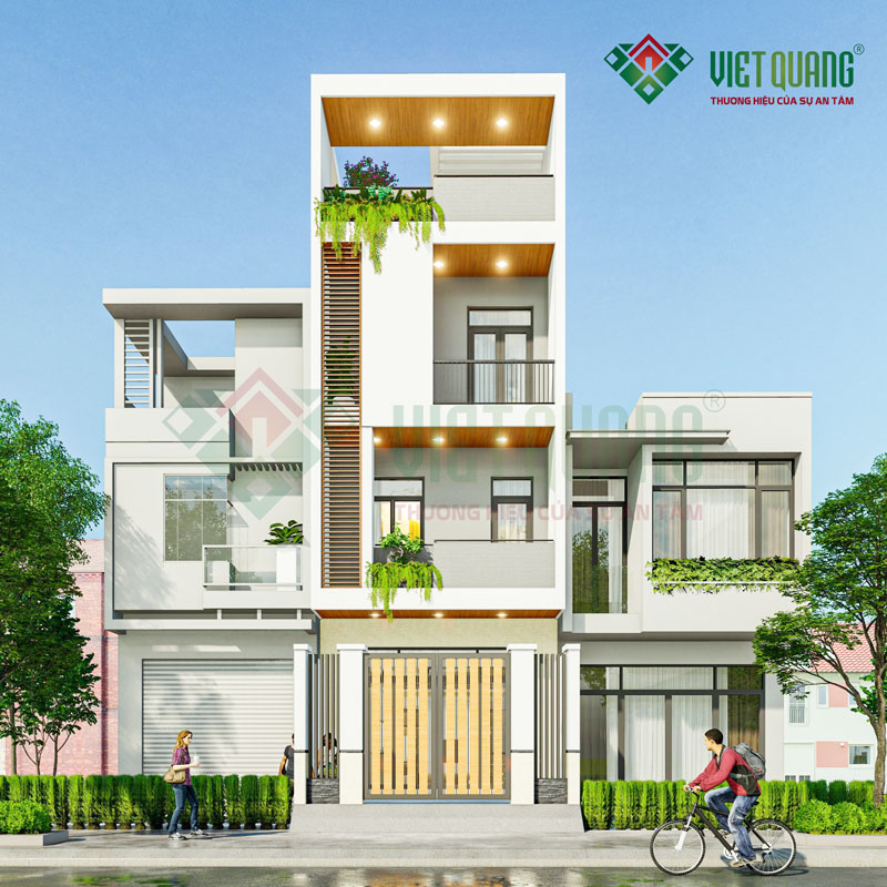 Mẫu nhà phố 3 tầng sân thượng 5x20m tại Bình Chánh – từ bản vẽ đến bàn giao trọn vẹn 