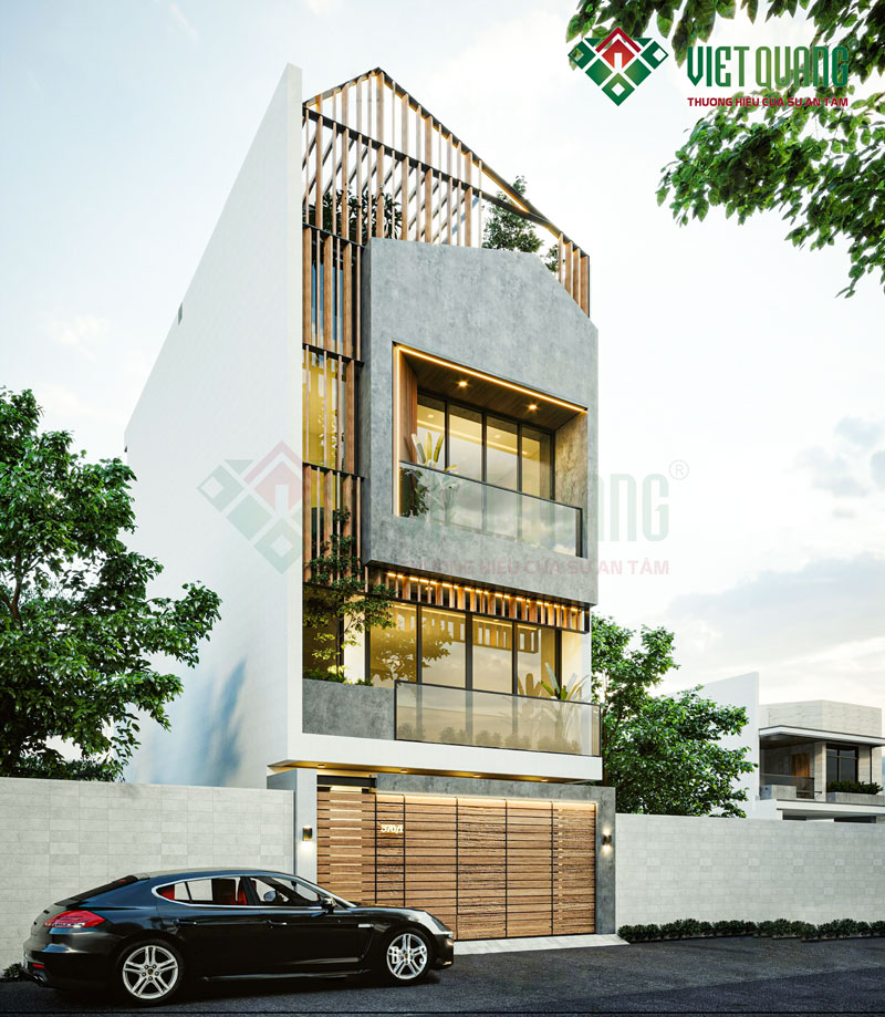 Nhà phố 4 tầng hiện đại 6.1×17.6m – tổ ấm sang trọng của gia đình chị Luyến tại Gò Vấp 