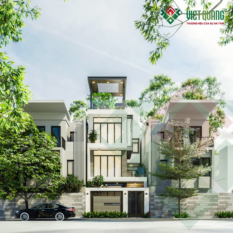 Xu hướng thiết kế nhà phố 4 tầng hiện đại – biểu tượng của phong cách sống tinh gọn và sang trọng