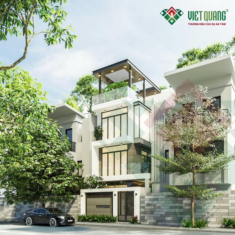 Mẫu nhà phố 4 tầng đẹp, hiện đại diện tích 6x15.5m