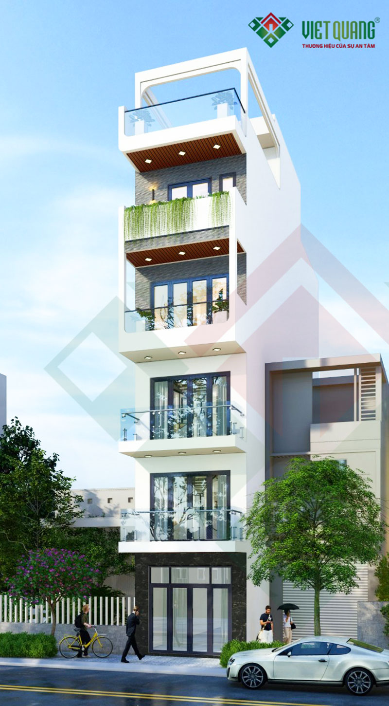Xu hướng thiết kế nhà phố 6 tầng hiện đại – Giải pháp tối ưu cho gia đình trẻ thành thị