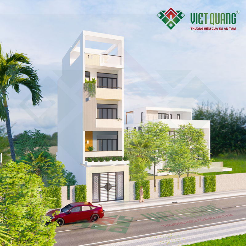 Bí quyết phong thủy và tối ưu không gian sống trong mẫu nhà phố 5 tầng 4.5×19.5m 