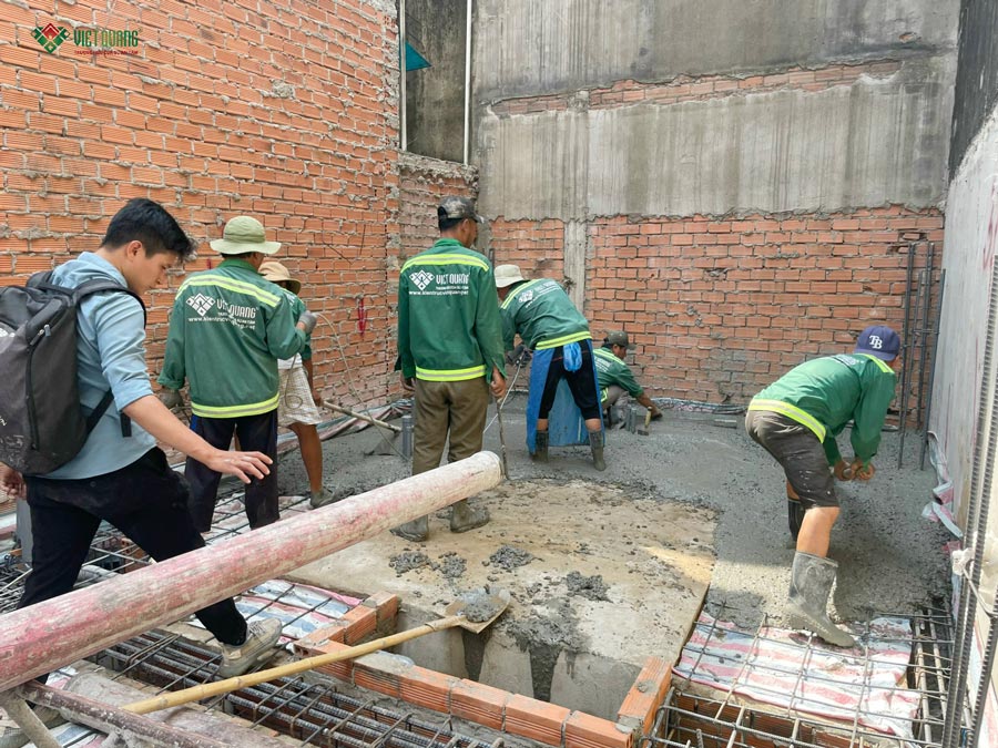 Đổ bê tông sàn