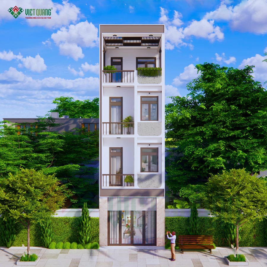 Nhà phố 1 trệt 3 lầu mặt tiền 4m – không gian sống tối ưu cho gia đình Chú Thảnh tại TP. Thủ Đức 