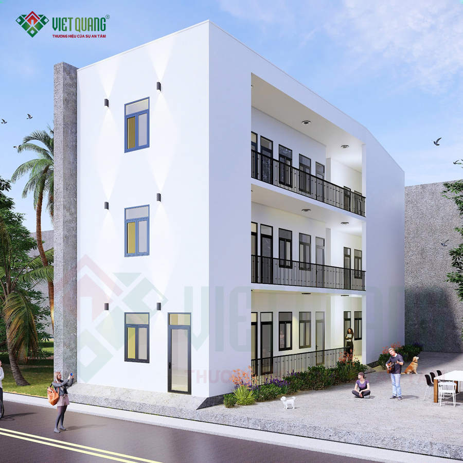 Mẫu nhà lô góc 2 mặt tiền 3 tầng 6x22m – Không gian sống giàu ánh sáng của chị Loan tại Thủ Đức 