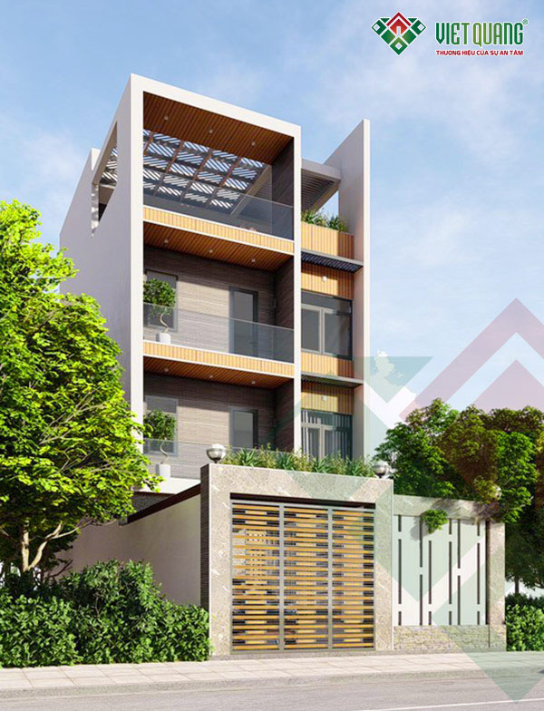 Mẫu thiết kế nhà phố 4 tầng 6.85×13.6m tại Tân Bình 