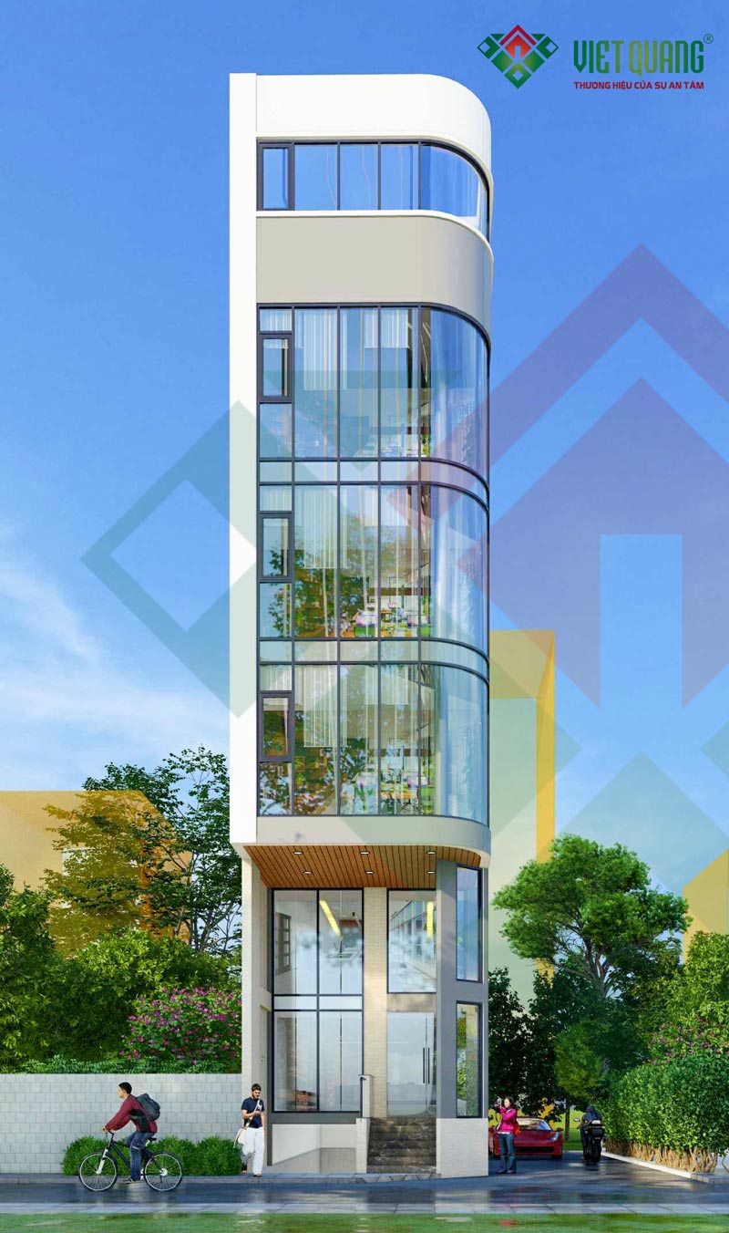 Mẫu nhà phố 7 tầng có tầng hầm diện tích 5x16m – Quận Tân Bình