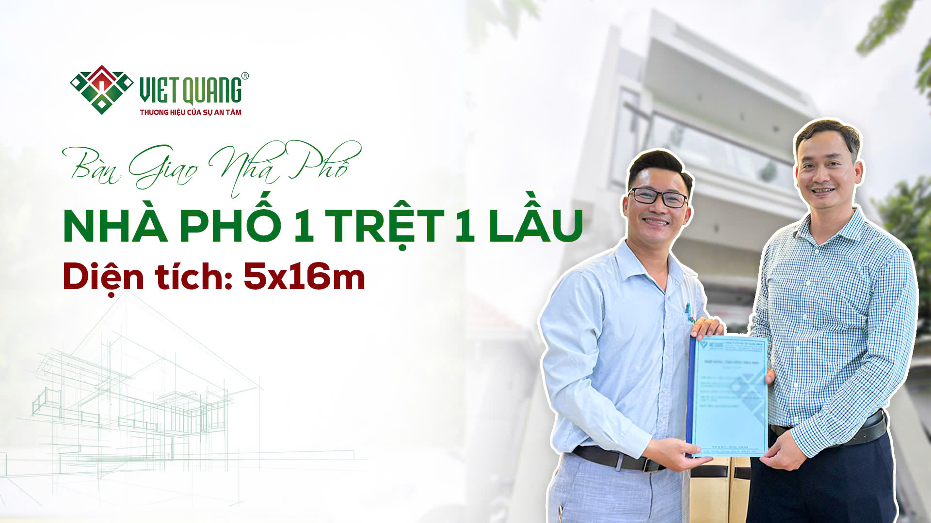 Bàn giao nhà phố 1 trệt 1 lầu 5x16m | Đánh giá anh Sơn sau nhận bàn giao