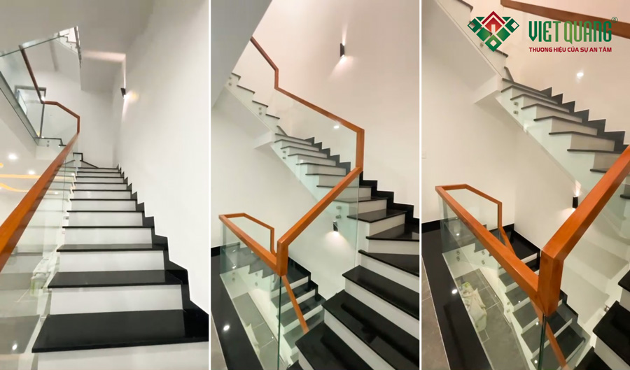 Hoàn thiện công trình xây dựng trọn gói nhà phố 3 tầng 5.5x17m của chị Ngọc tại Bình Dương