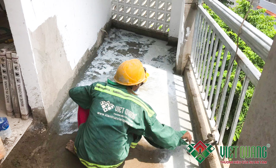 Thi công phần hoàn thiện công trình nhà 6 tầng