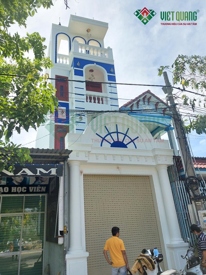 Dự án thi công nhà phố 4 tầng 4x20m của chị Hiên tại Bình Dương