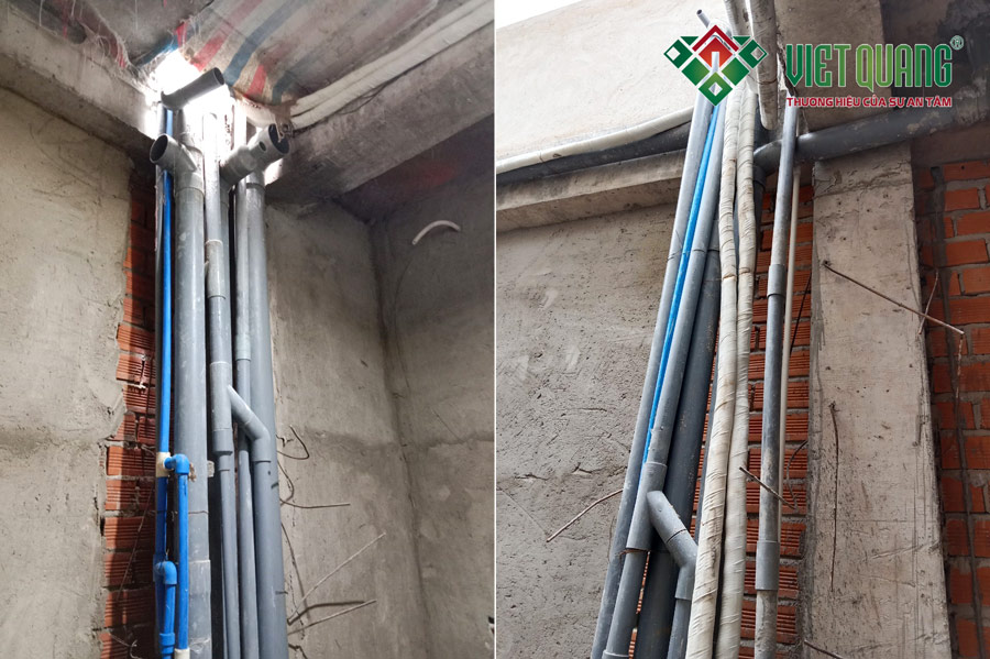 Thi công lắp đặt hệ thống cấp thoát nước cho công trình nhà phố theo một nguyên lý thống nhất