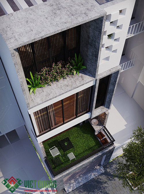 Mẫu nhà phố 4 tầng hiện đại 4x15m