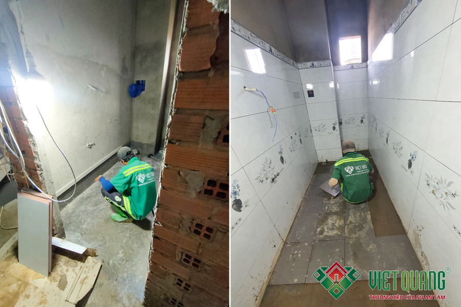 Thi công phần thô các lầu 1 – 2 – 3 & sân thượng