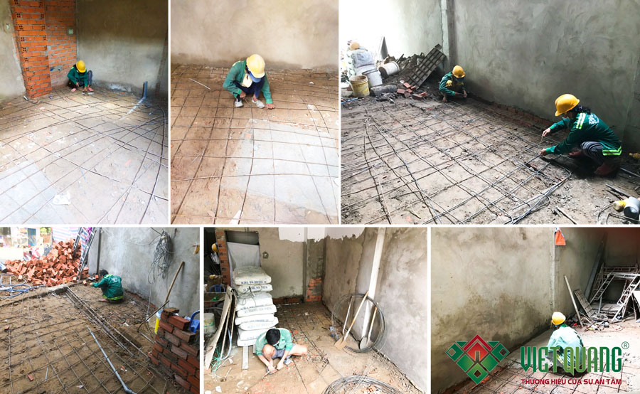 Thi công phần hoàn thiện công trình nhà 6 tầng