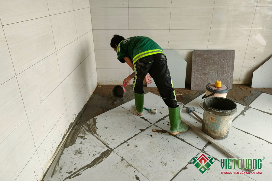 Thi công phần thô các lầu 1 – 2 – 3 & sân thượng