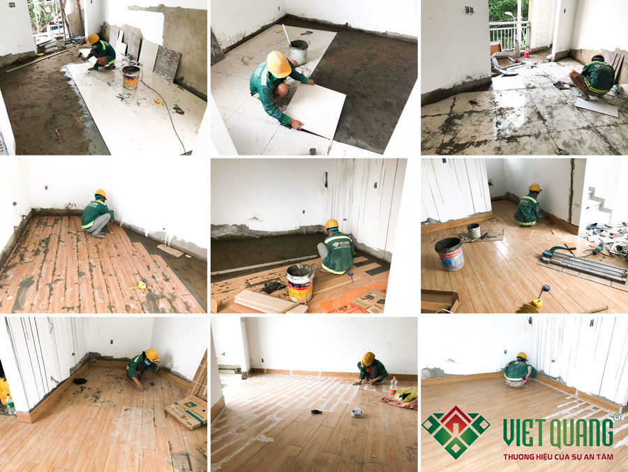 Thi công phần hoàn thiện công trình nhà 6 tầng