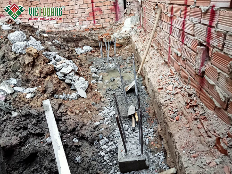 Thi công nhà phố 3 tầng 4.5x11m của anh Cường tại Quận Tân Bình