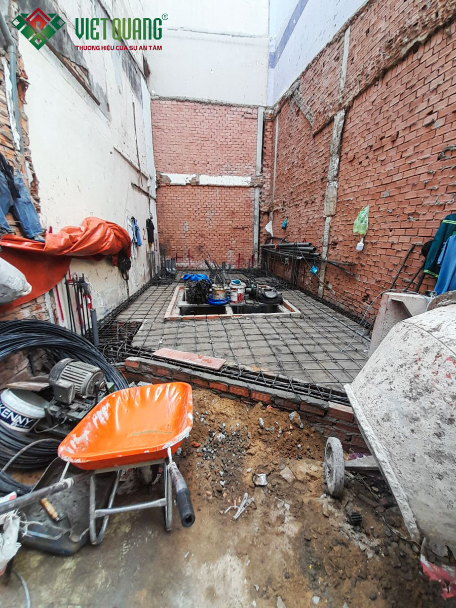 Thi công nhà phố 3 tầng 4.5x11m của anh Cường tại Quận Tân Bình