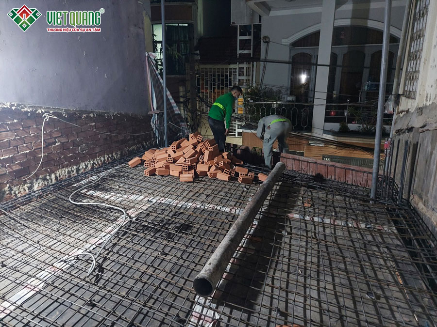 Thi công nhà phố 3 tầng 4.5x11m của anh Cường tại Quận Tân Bình