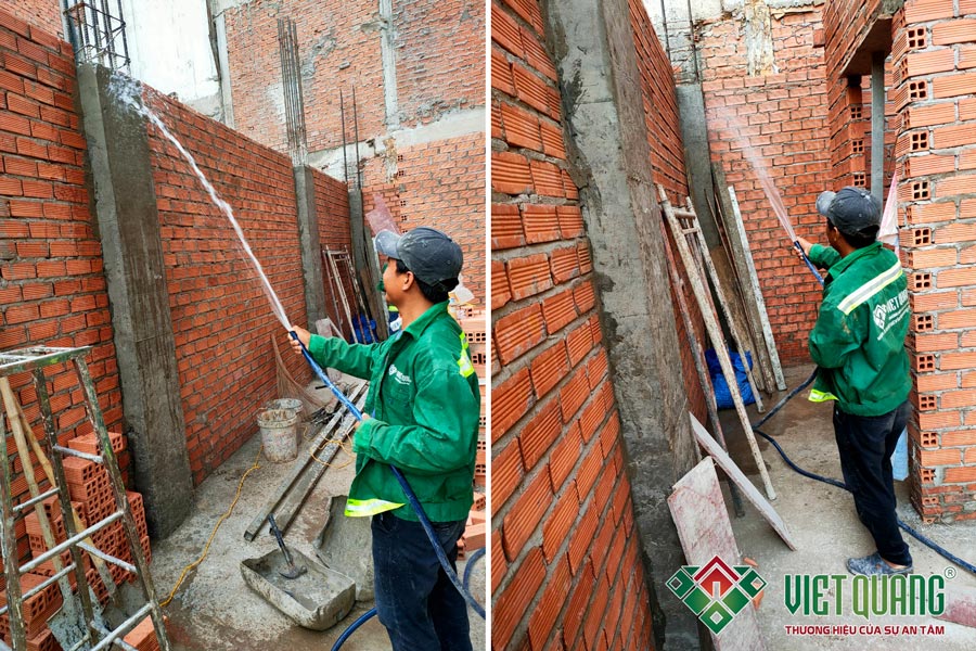 Thi công tầng trệt & tầng lửng