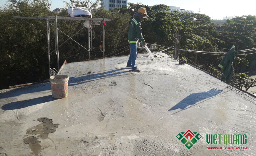 Thi công phần thô từ tầng trệt đến lầu 1