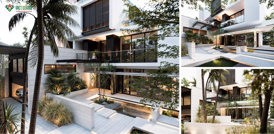 Biệt thự 4 tầng hiện đại – Khi ngôi nhà trở thành một khu nghỉ dưỡng thu nhỏ