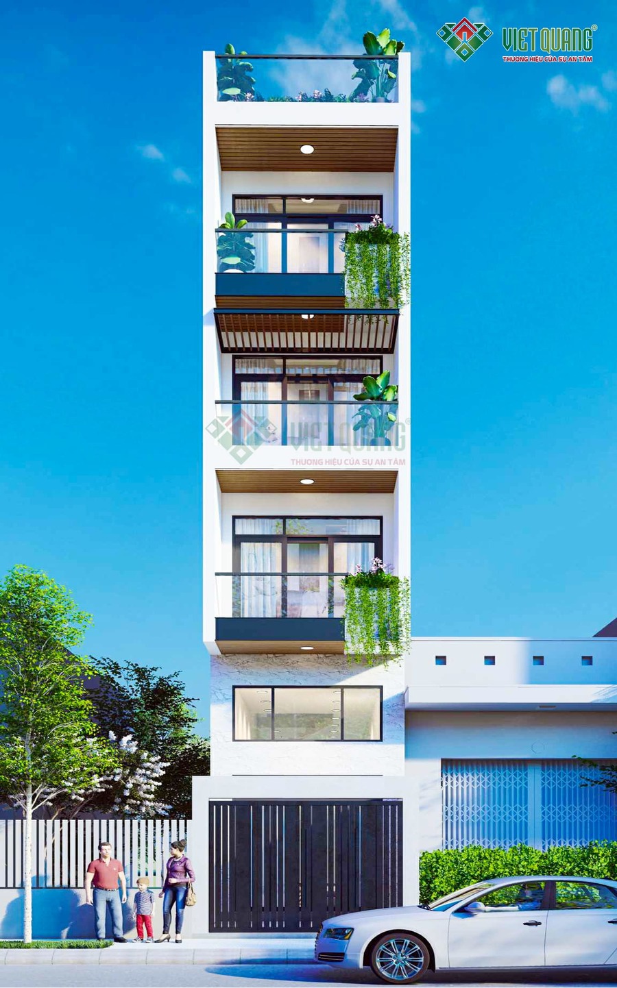 Chi phí xây nhà 6 tầng 80m2 bao nhiêu tiền? 