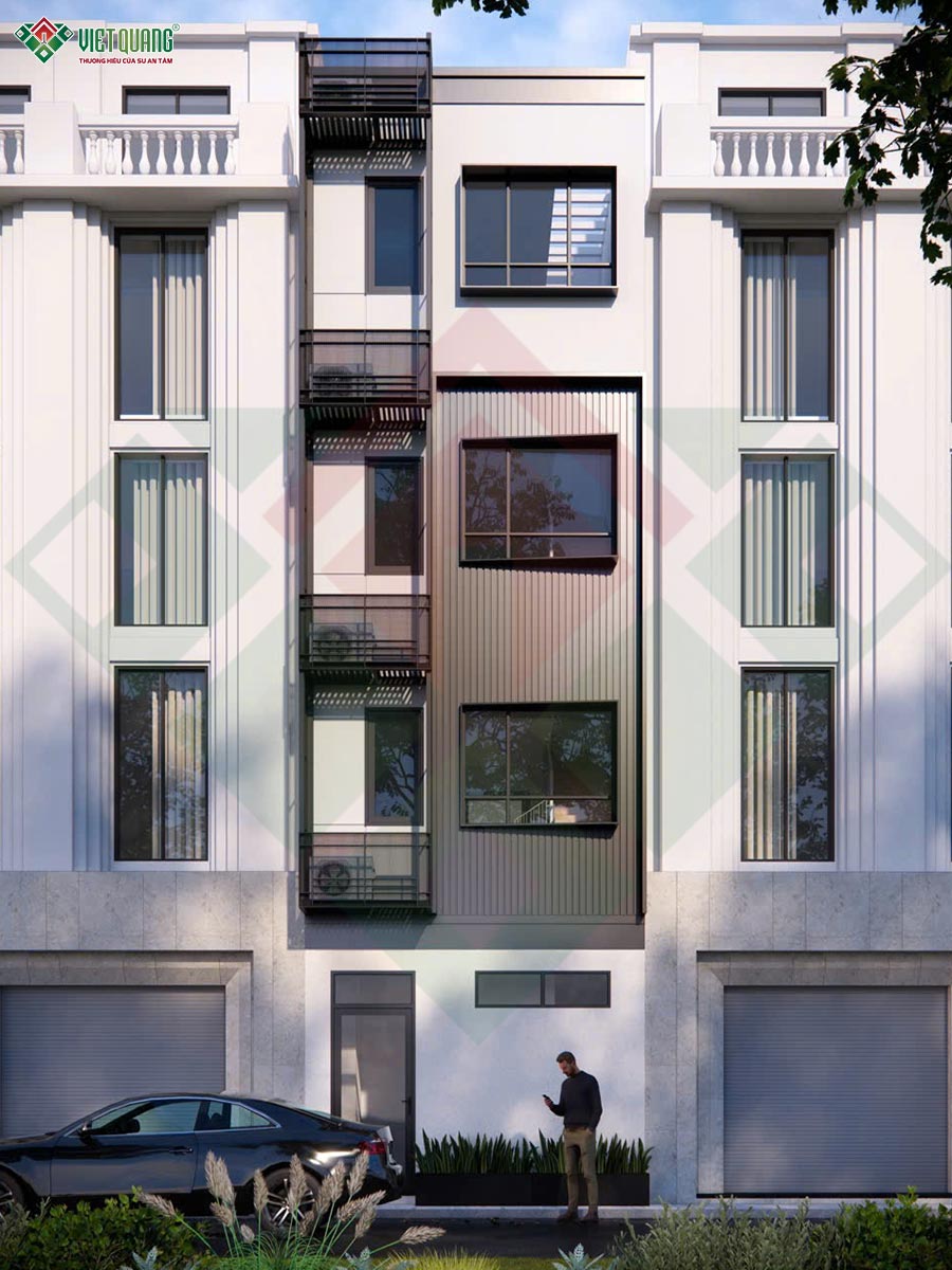 Mẫu nhà phố 4 tầng 4x11m cho gia đình anh Hiếu tại Quận 1, TP.HCM 