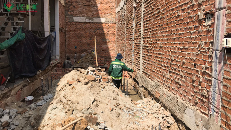 Thi công nền móng