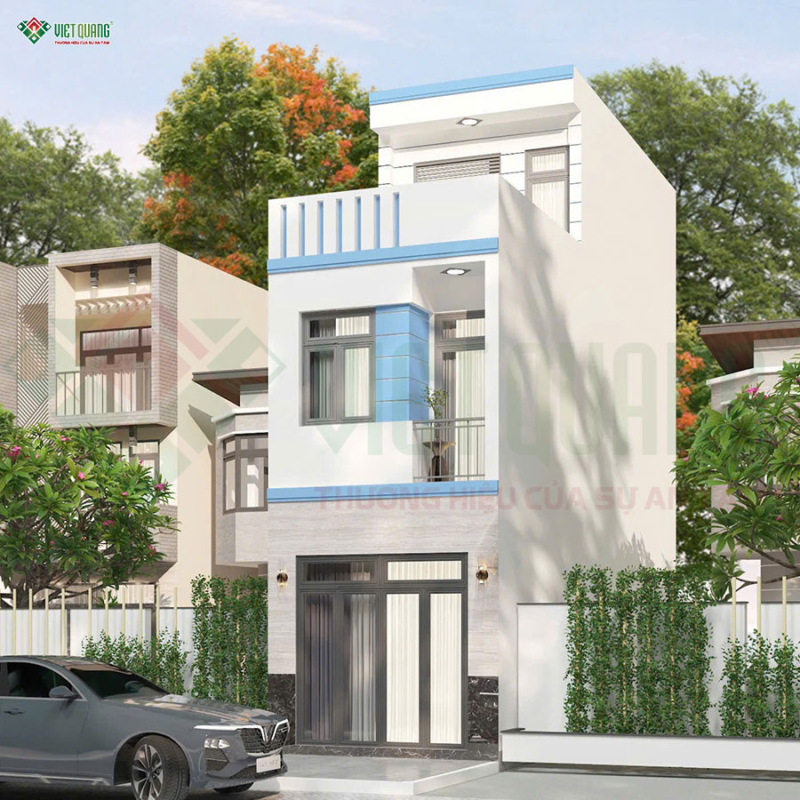Mẫu nhà phố 3 tầng 4x12m cho gia đình chú Lâm ngụ Phường Tân Sơn Hòa TP.HCM 
