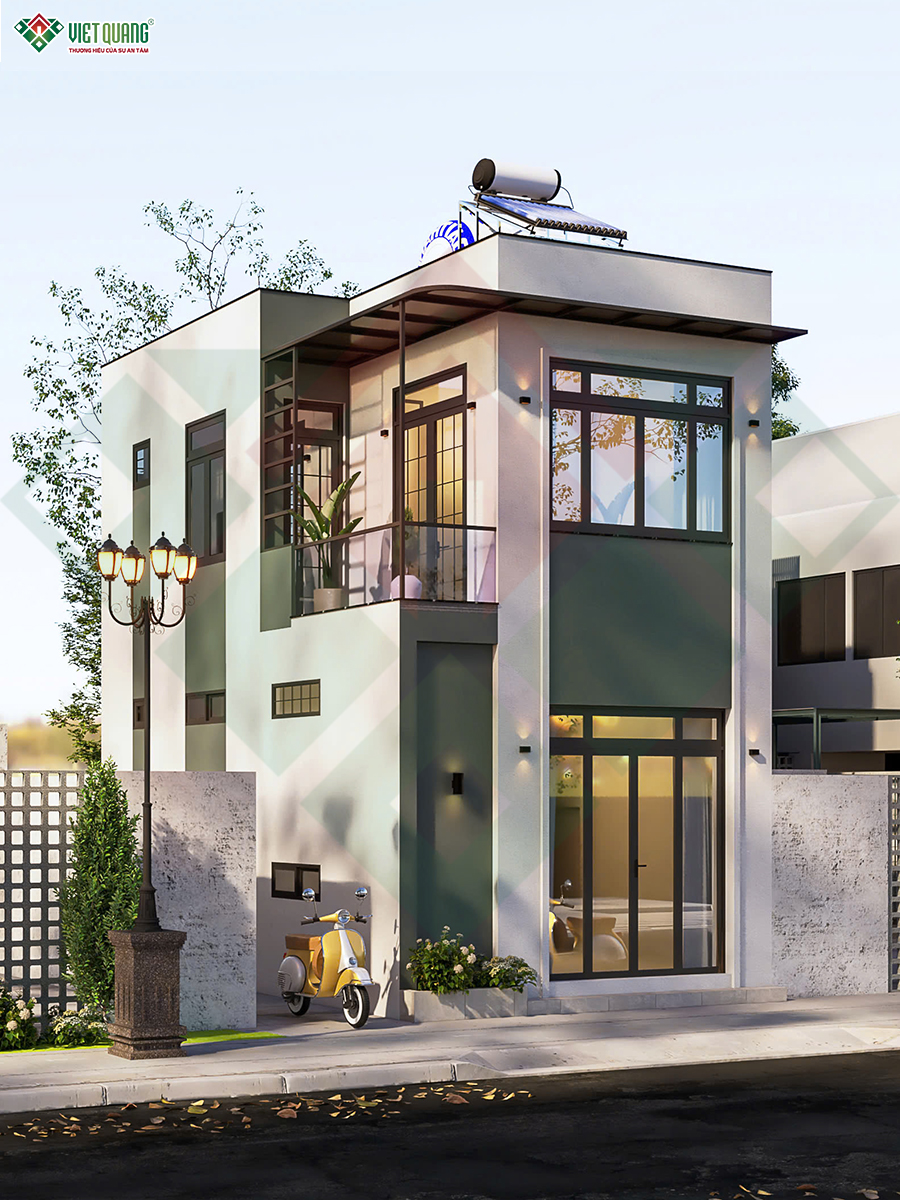 Mẫu nhà 1 trệt 1 lầu 5x8m nhà chị Trinh ở Phường Phú Định 