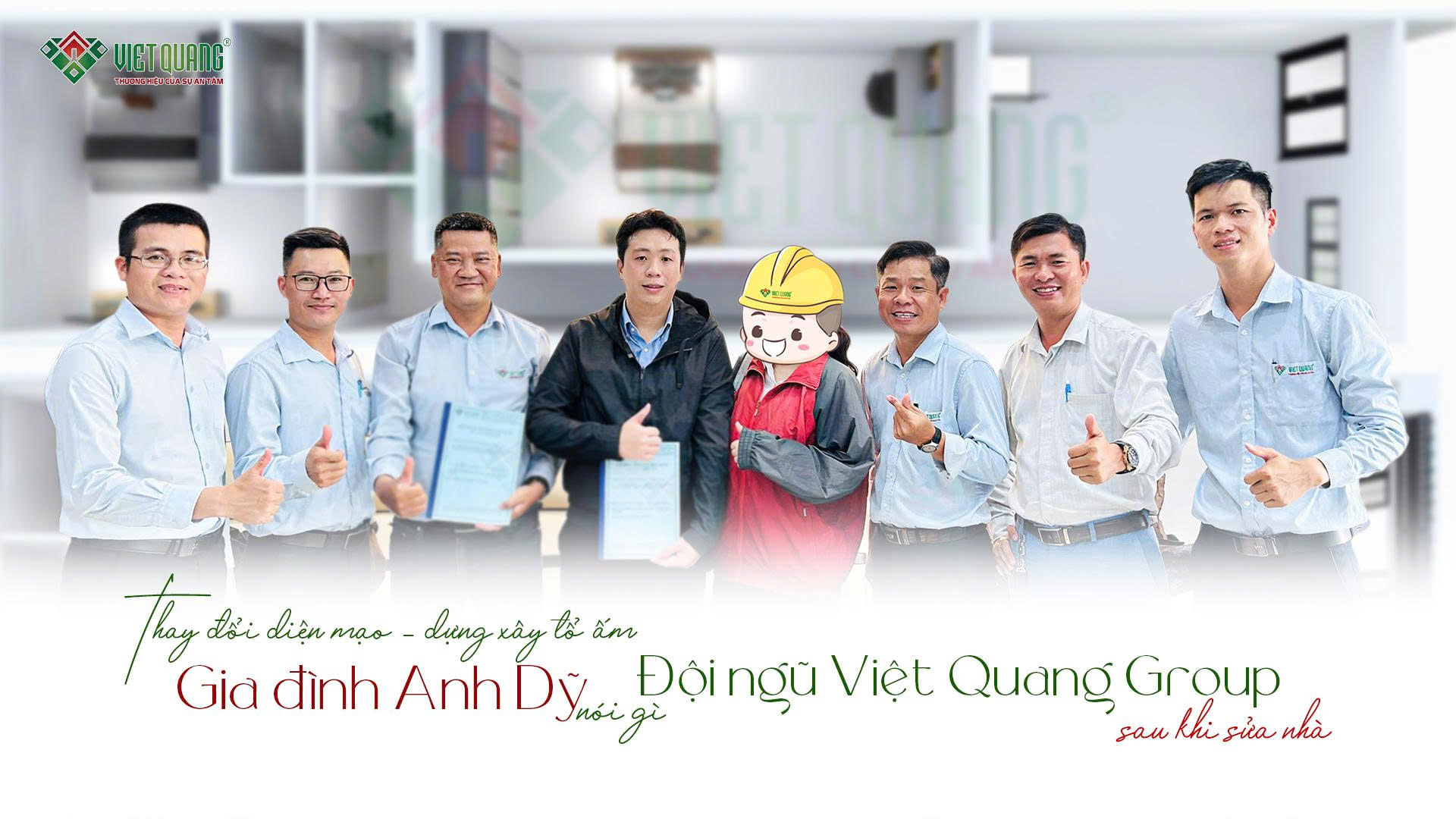 Bàn giao nhà phố sau sửa chữa trọn gói | Đánh giá của anh Dỹ về đội ngũ Việt Quang Group