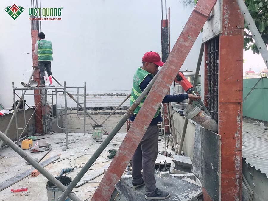 Thi công dựng khung