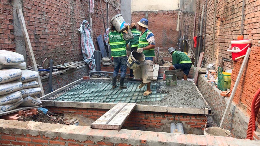 Thi công dựng khung