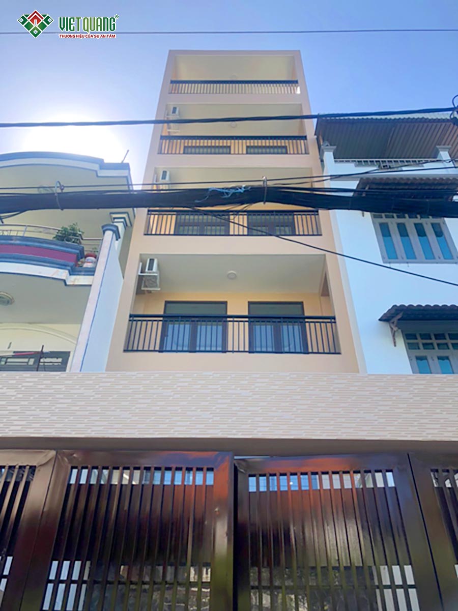 Xây dựng trọn gói nhà phố 1 trệt 1 lửng 3 lầu sân thượng nhà anh Lâm Quận Gò Vấp