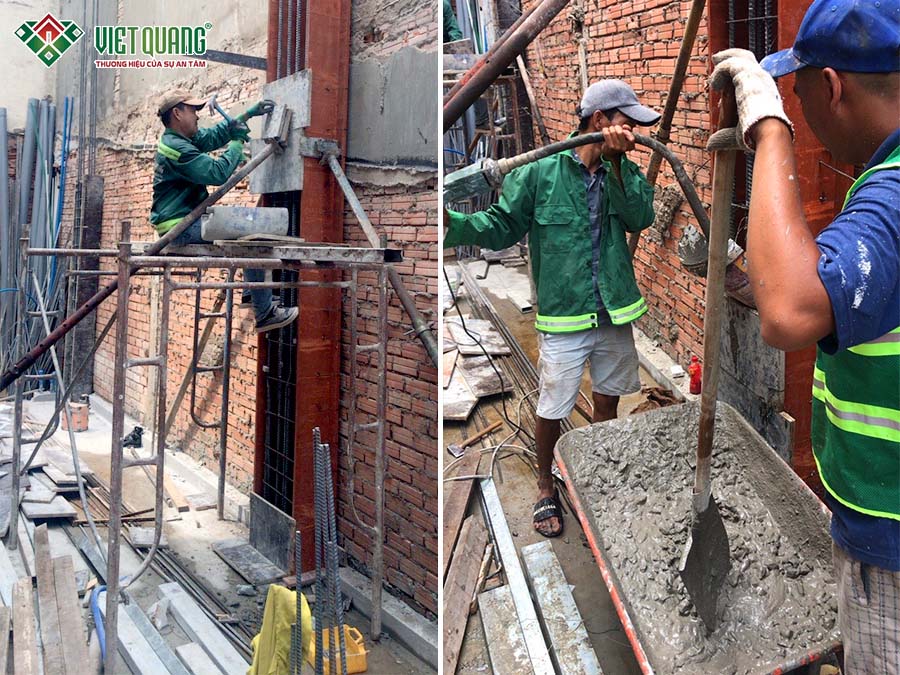 Thi công dựng khung