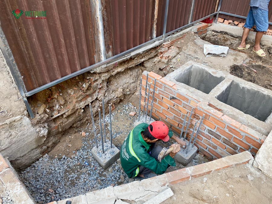 Thi công móng nhà