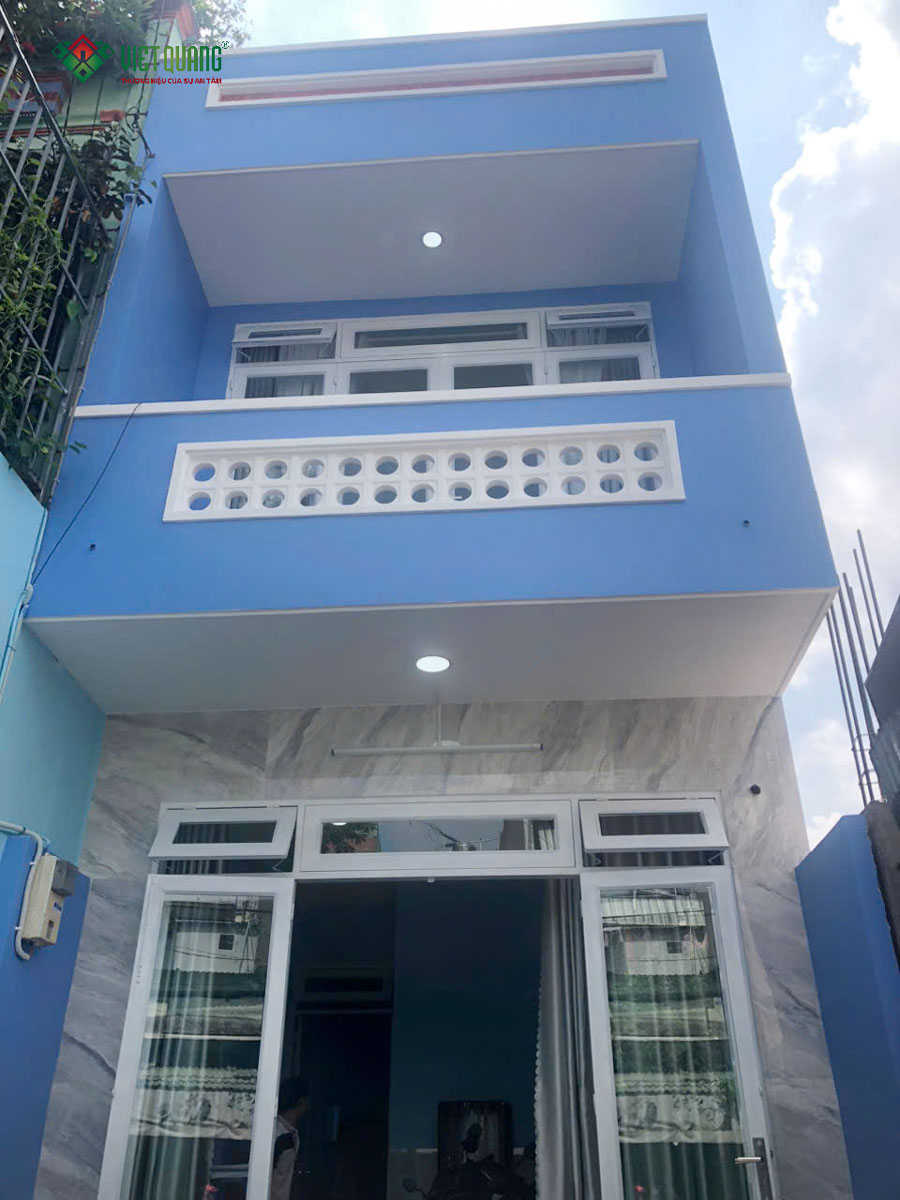 Thi công trọn gói nhà phố 2 tầng nhà Anh Hiệp ở Quận Tân Phú