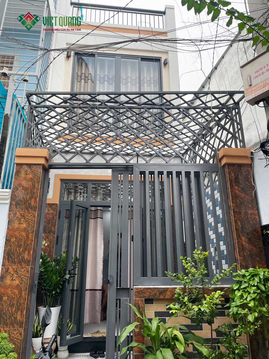 Thi công xây dựng nhà phố 2 tầng 4x12m nhà Anh Dũng ở Quận Bình Thạnh