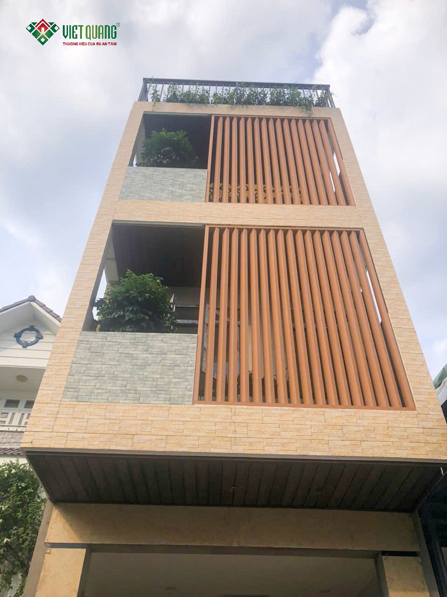 Thi công trọ gói nhà phố 3 tầng 4x20m nhà Anh Long ở Quận 12