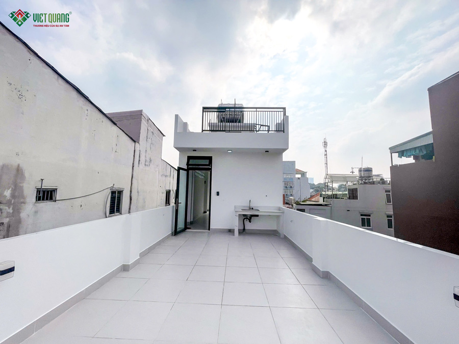 Thi công nhà 1 trệt lửng 3 lầu sân thượng diện tích 4x25m tại Quận 3 – anh Minh