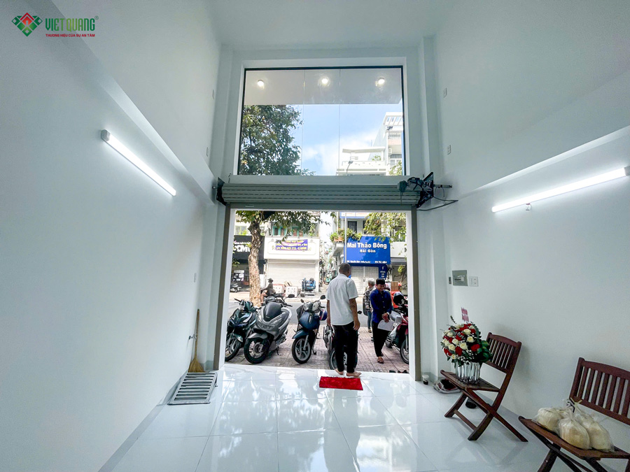 Thi công nhà 1 trệt lửng 3 lầu sân thượng diện tích 4x25m tại Quận 3 – anh Minh